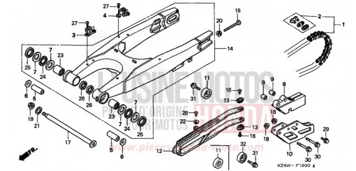 BRAS OSCILLANT CR125RW de 1998